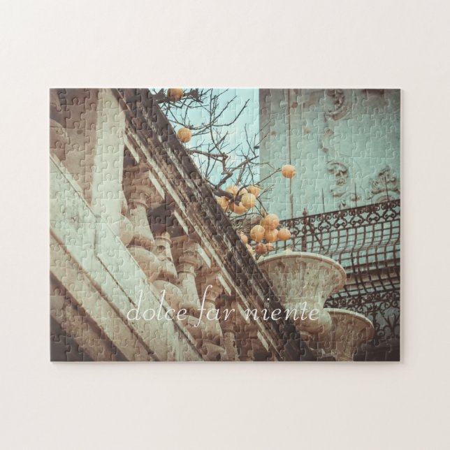 Lemon Tree and Old buildings Jigsaw Puzzle (Horizontal)