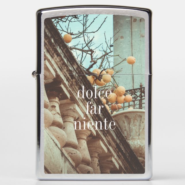 Lemon Tree and the Old buildings Zippo Lighter (Front)