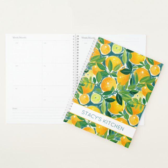 Lemon Tree Art NAME Fresh Colorful Fun Planner (Display)