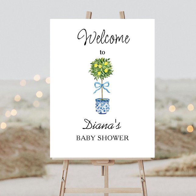Lemon Tree Baby Shower Welcome Foam Board (Creator Uploaded)