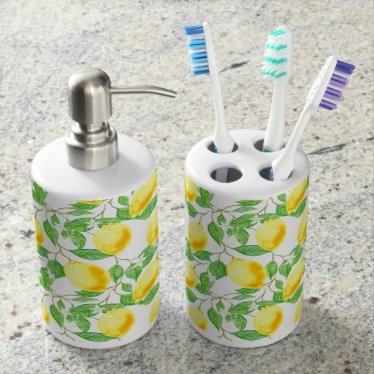 Lemon Tree Bathroom Set (Front)
