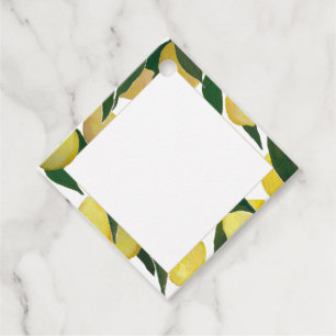 Lemon Tree Border Favor Tag