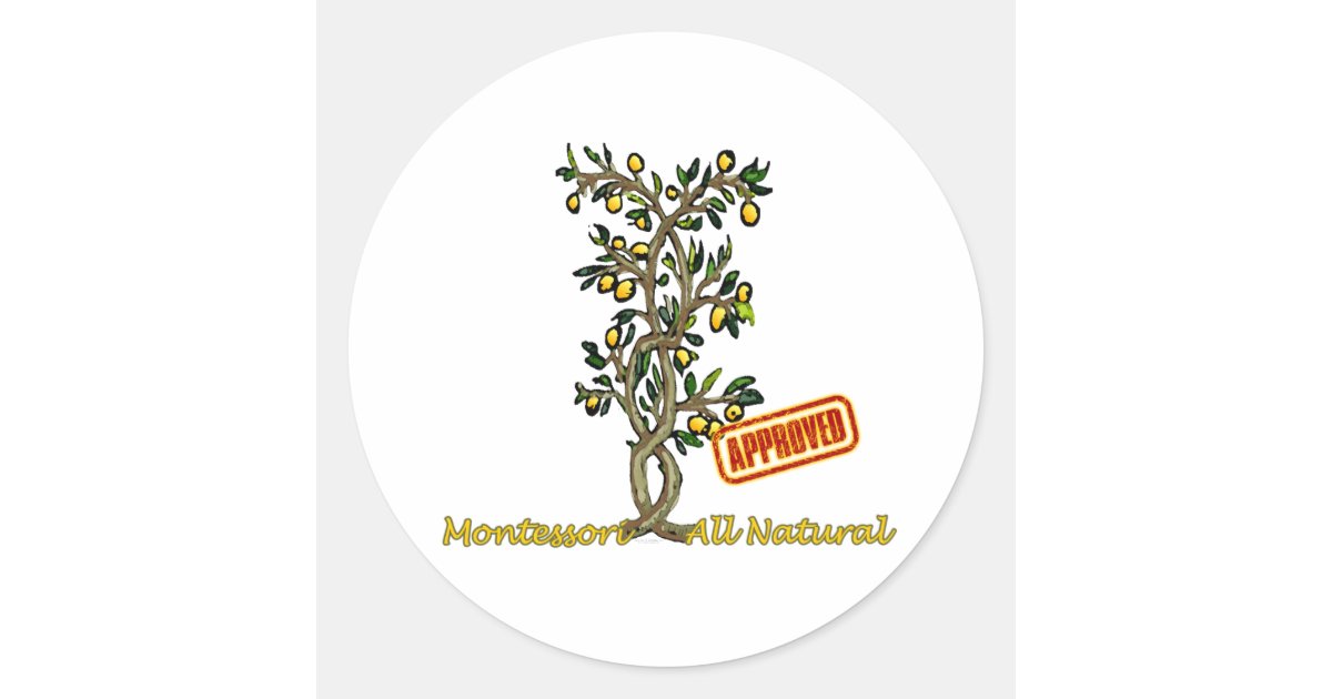 Lemon Tree Classic Round Sticker | Zazzle