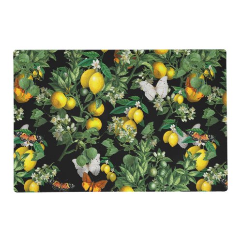 Lemon tree design placemat