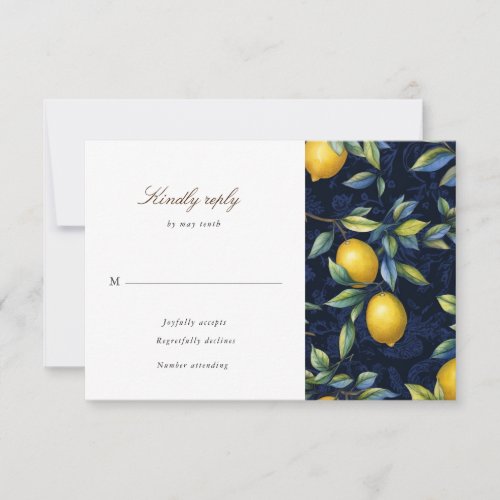 Lemon Tree Italy Destination RSVP Response Card