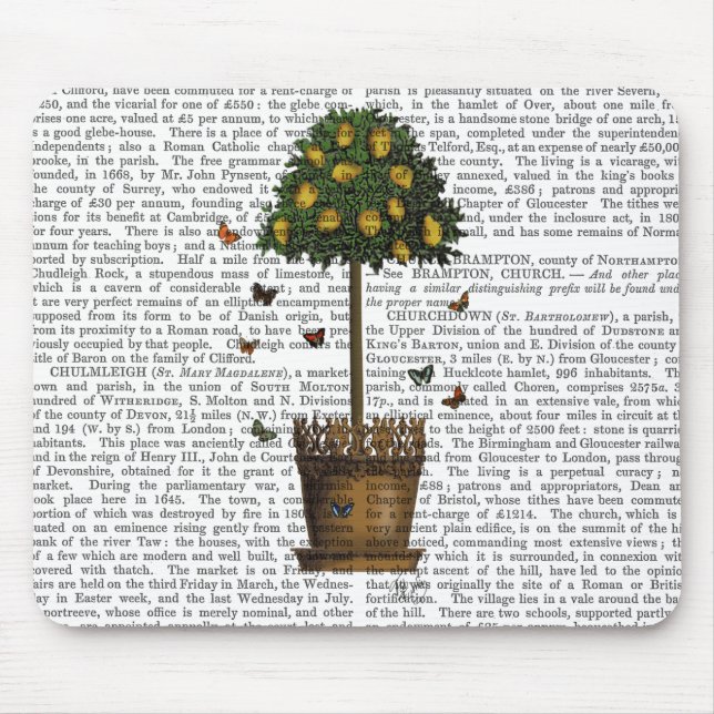 Lemon Tree Mouse Pad (Front)
