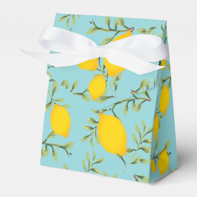 Lemon Tree Party Favor Box (Front Side)