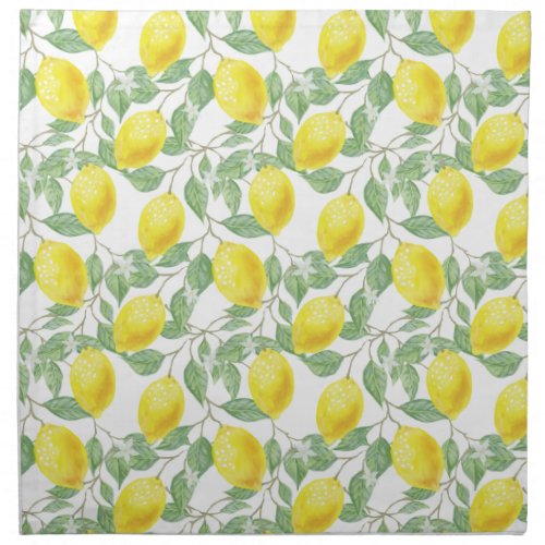 Lemon Tree Pattern Cloth Napkin
