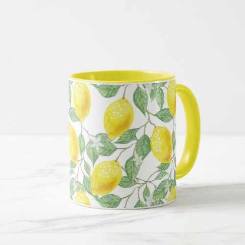 Lemon Tree Pattern Mug