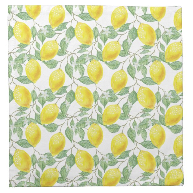 Lemon Tree Pattern Napkin (Front)