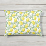 Lemon Tree Pattern Outdoor Pillow at Zazzle