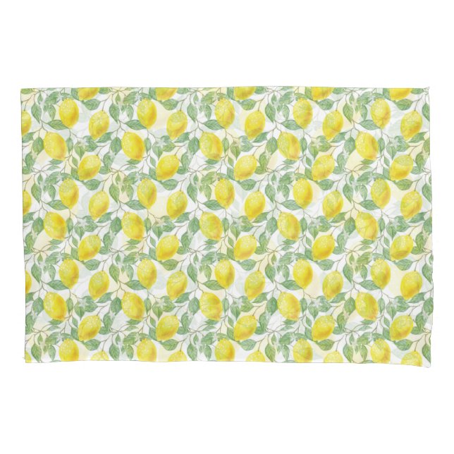 Lemon Tree Pattern Pillowcase (Front)