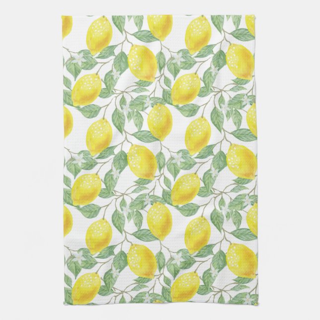 Lemon Tree Pattern Towel (Vertical)