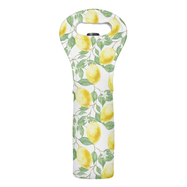 Lemon Tree Pattern Wine Bag (Front)