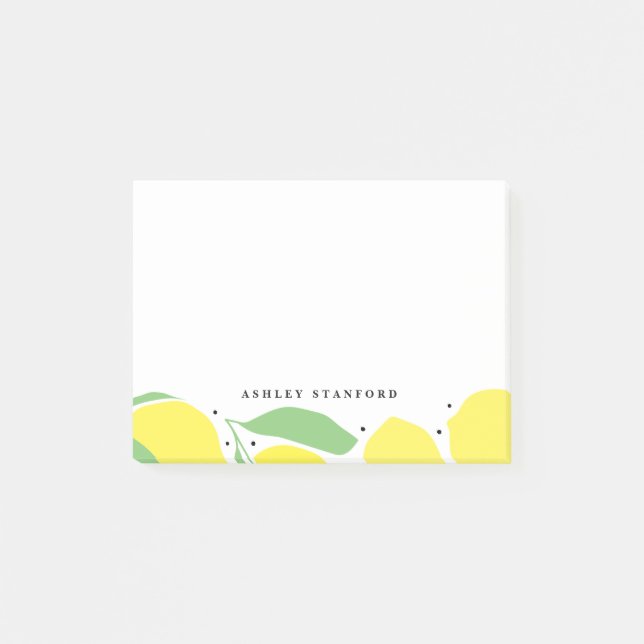 Lemon Tree Personalized Post It Notes (Front)