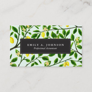Lemon Tree Print Business Cards