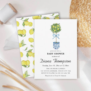 Lemon Tree Summer Baby Shower Invitation