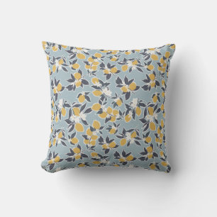 Lemon tree throw pillow