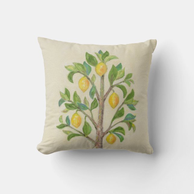 Lemon Tree throw pillow (Front)