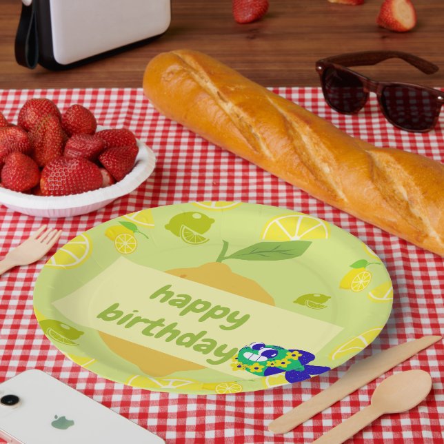 Lemon Vibes  Paper Plates (Picnic)