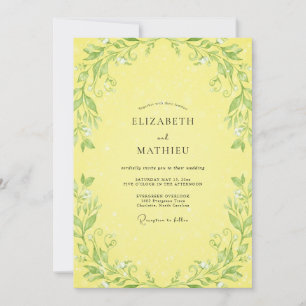 Lemon Vine Wedding Invitation
