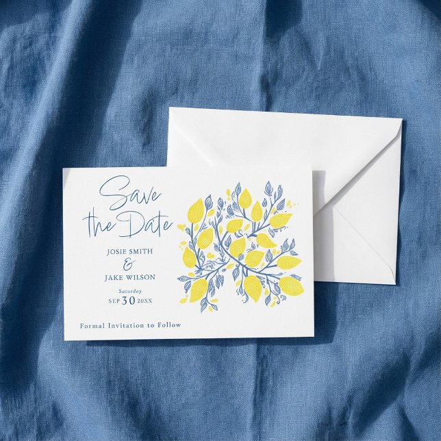 Lemon vines save the date (Lemon vines save the date.)