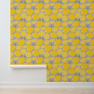 Lemon Wallpaper Lemon Pattern Wallpaper