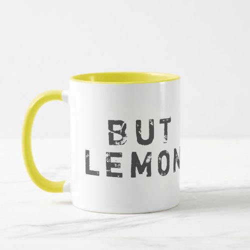 Lemon water mug