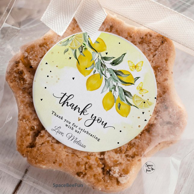 Lemon Watercolor bridal shower sugar cookie  (Lemon bridal shower cookies, watercolor sugar cookies, citrus-themed bridal shower, lemon party favo)