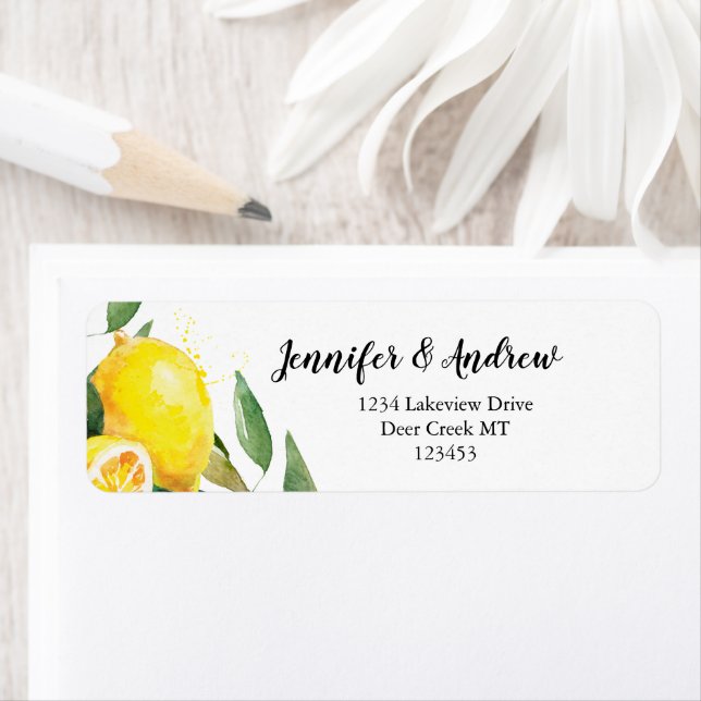 Lemon Watercolor Label (Insitu)