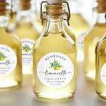 Lemon Watercolor Limoncello  Classic Round Sticker<br><div class="desc">Bring a touch of Italian charm to your event with this Lemon Watercolor Limoncello Classic Round Sticker. Featuring elegant watercolor lemons, a fresh citrus design, and stylish script, it’s perfect for bridal shower favors, thank-you notes, or limoncello bottles. If you’d like help personalizing it for your celebration, let me know—I’d...</div>
