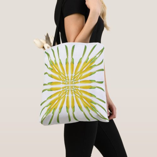 Lemon Watercolor Painting Pattern Tote Bag