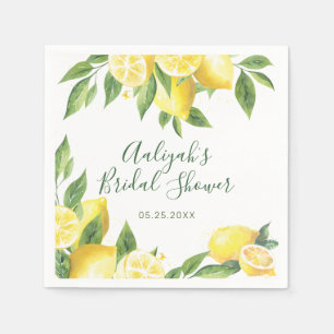 Lemon Watercolor Special Occasion Napkins