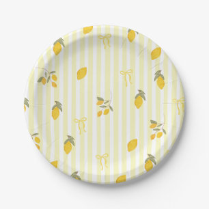 Lemon We Can't Wait to Squeeze You Baby Shower Paper Plates