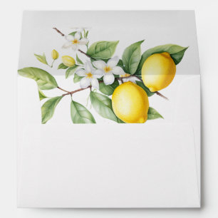 Lemon Wedding Invitation Envelope
