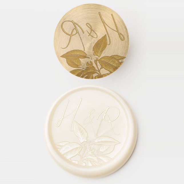 Lemon Wedding Wax Seal Stamp (Stamped)
