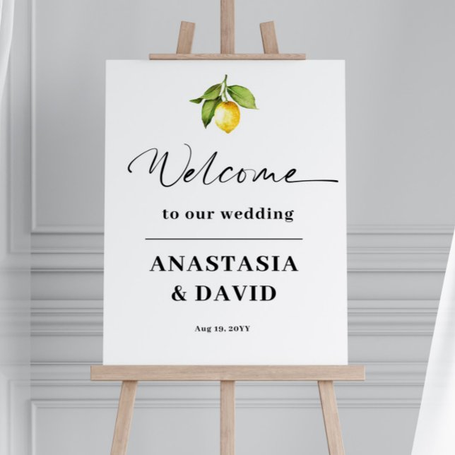 Lemon Wedding Welcome Foam Board (Creator Uploaded)