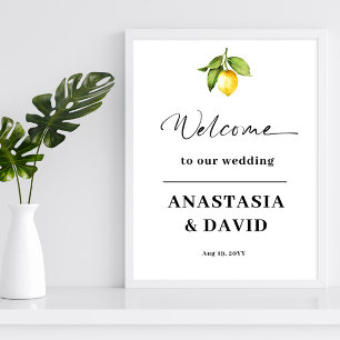 Lemon Wedding Welcome  Poster