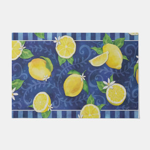 Lemon Welcome Mat, Spring Decor, Indoor Rug