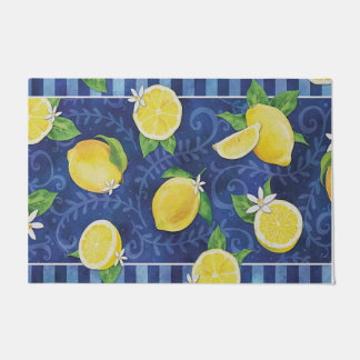 Lemon Welcome Mat, Spring Decor, Indoor Rug