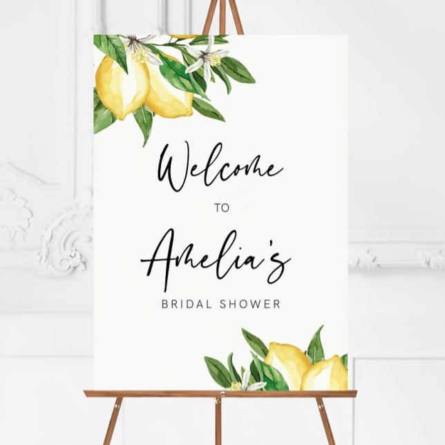 Lemon Welcome Sign, Bridal Shower, Lemon Wedding Foam Board (Creator Uploaded)