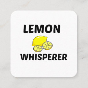 LEMON WHISPERER SQUARE BUSINESS CARD