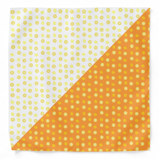 Lemon White Orange Bandana (Front)