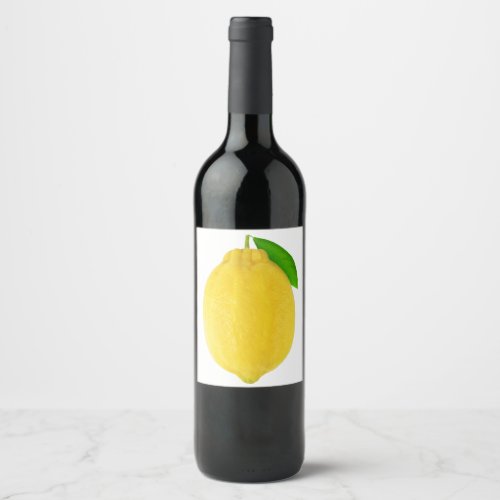 Lemon Wine Label