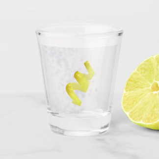 lemon with bubble vodka Shot glass