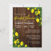 Lemon Wood Summer Bridal Shower Invite (Front)