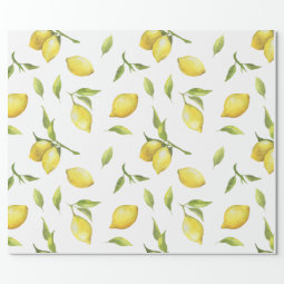 Lemon Wrapping Paper | Zazzle