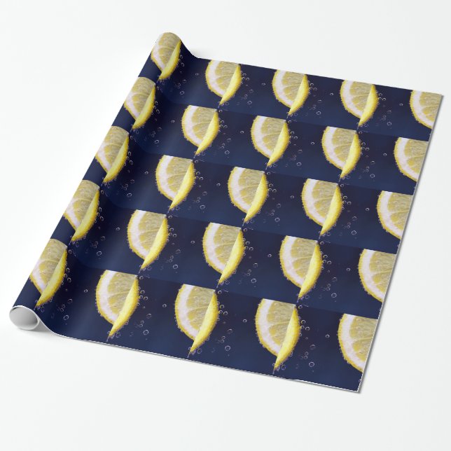 Lemon Wrapping Paper (Unrolled)