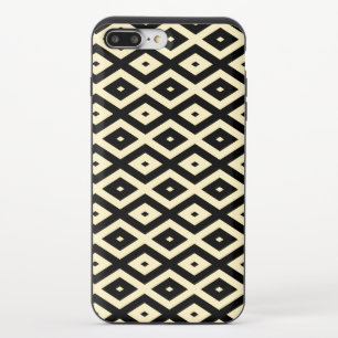 Lemon yellow and black diamond pattern iPhone 8/7 plus slider case