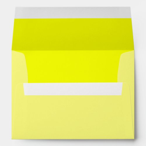Lemon Yellow Background Color Customize This Envelope